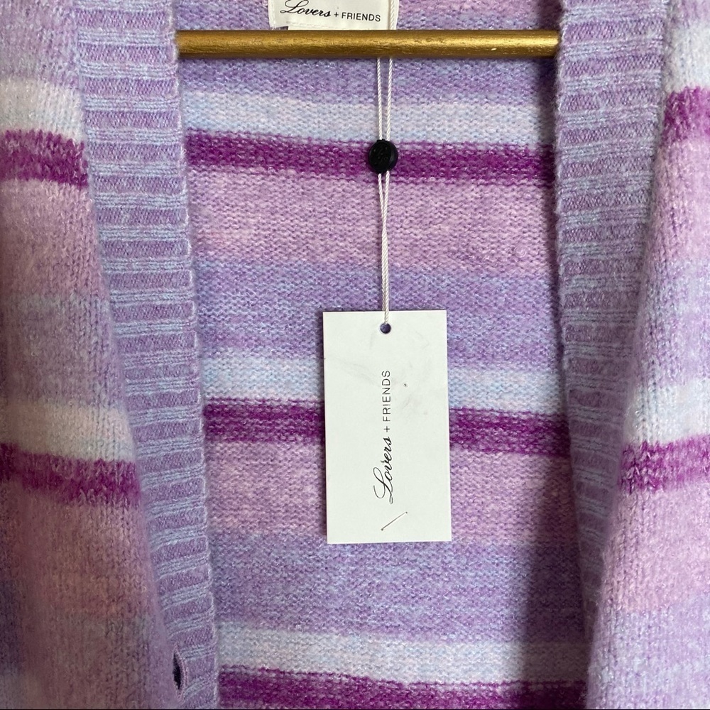 Lovers & Friends- Purple Mary Sweater Cardigan XS - Picture 5 of 8